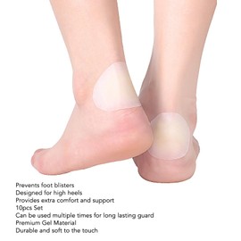 Soft Gel Blister Pads - Pack of 10 Anti-Friction Blister Stickers Gel Blister Cushions for Heels, Fingers, Toes
