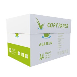 Abaseen 10 Reams 5000 Sheets Premium White Printer Paper | Office A4 Size (210x297mm) 80gsm Multipurpose Paper for Home and Office Use