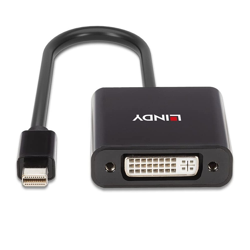 LINDY Monitor Adapter [1x Mini DisplayPort Male to 1x DVI]