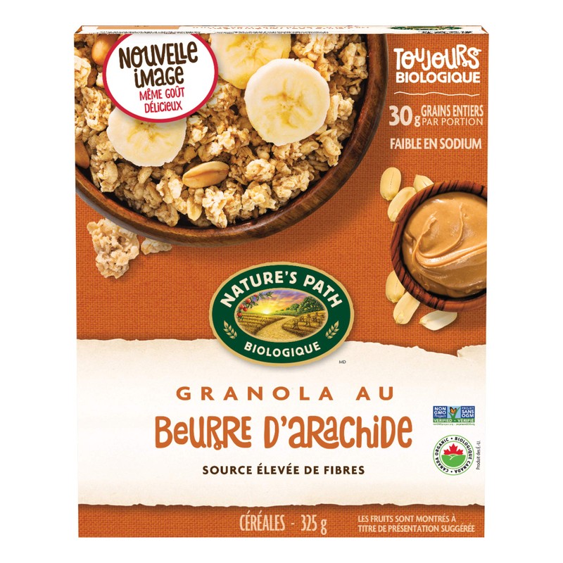 Nature's Path Organic Peanut Butter Granola 325g Box