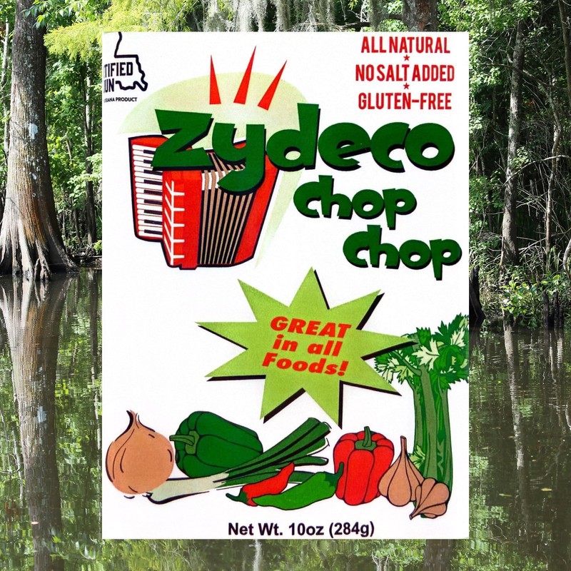 Two 10-ounce Shakers of Zydeco Chop Chop Cajun Seasoning Base