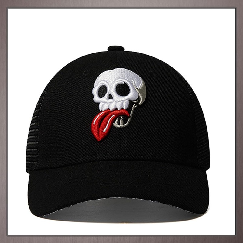 One Limitation CP368 Mesh Cap, Skull, Skull, Skull, Hat, Running,
