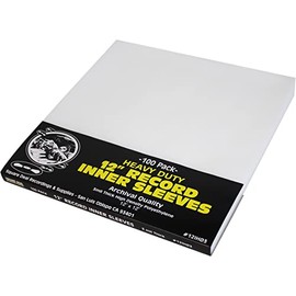 (100) Plastic 3Mil Thick Inner Sleeves for 12" Vinyl Records - 12IH03 - Protect Against Dust!