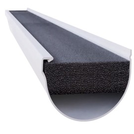 GutterStuff EZ Gutter Guard - 5-Inch Half Round Foam Gutter Filter Insert for Year Round Leaf Protection & Proudly Made in The USA - GSR532-1