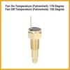 Partuto Universal Automotive Radiator Engine Cooling Fan Temperature Thermo Sensor