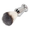 Beard Foam Brush Fine Synthetic Bristles Stainless Steel Fast Dry
