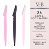 36pc Face & Body Razors Set - Pink & Black