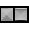 Plastic Pyramid 4x4 Nominal (3-5/8"x3-5/8") Fence Post Caps with Pre-Drilled