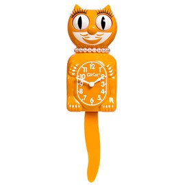 Kit-Cat Clock Lady - Festival Orange