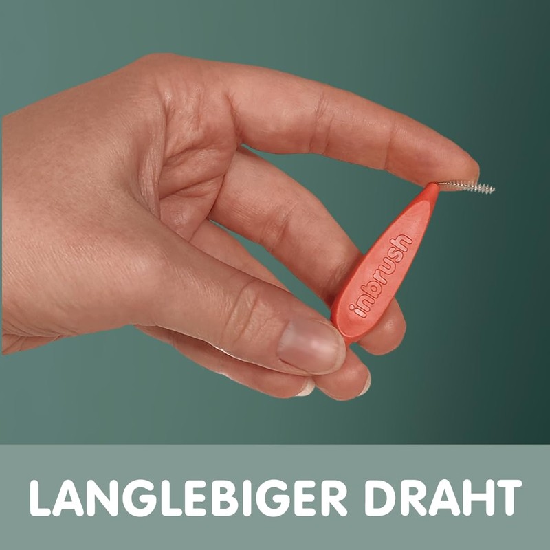 inbrush Premium Interdental Brushes - Set of 8 Mixed Sizes