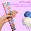ZFKXGS Tunisian Crochet Hook Set with Storage Box, 27 cm