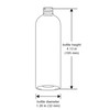 2 Ounce (60 ml) Cosmo Round Bottles, PET Plastic Empty