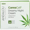 Andalou Naturals CannaCell Dreamy Night Cream, Gluten Free, Vegan, 1.7