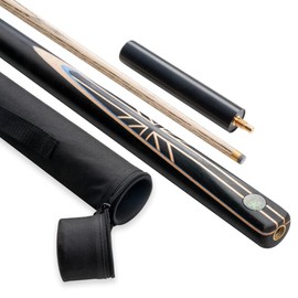 CRICAL Snooker Cue 3/4 Piece Kit with Case Box and Extension 10mm Tip 57 inch