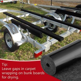 Boat Trailer Bunk Carpet, 3mm Thick Polyester Marine Trailer for Runners, Board Boat Carpeting Runner Padding, Bunk Padding Mats Parts Accessories for Boat Jet Ski Ramp Garage Dock (16inch x 20ft)