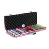 Ladies Rose Dice Chip Poker Set (500 Piece)