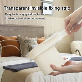 Bukbas Bed Sheet Holder With Lock Strips, 4 Pcs Heavy Duty Bed Sheet Clips for Bedding, Heavy Duty Bed Sheet Corner Holders for Any Fitted Sheet, Keep Sheets Firm Tight Fits All Mattress