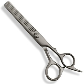 6 Inch Hair Thinning Scissors Cutting Teeth Shears Professional Barber Hairdressing Texturizing Salon Razor Edge Scissor Stainless Steel - Black