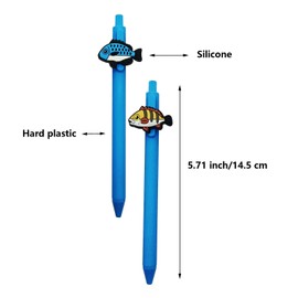 YHSMFCL Cute kawaii Ocean Fish Pens 10 Pcs Novelty Sea Animal Retractable Gel Ink Pens Office Stationery Supplies Party Favors Gifts
