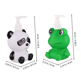KONTONTY Piece Cartoon Lotion Pump Bottles Foaming Pump Bottle Dispenser for Travel Toiletries Shampoo Soap Storage