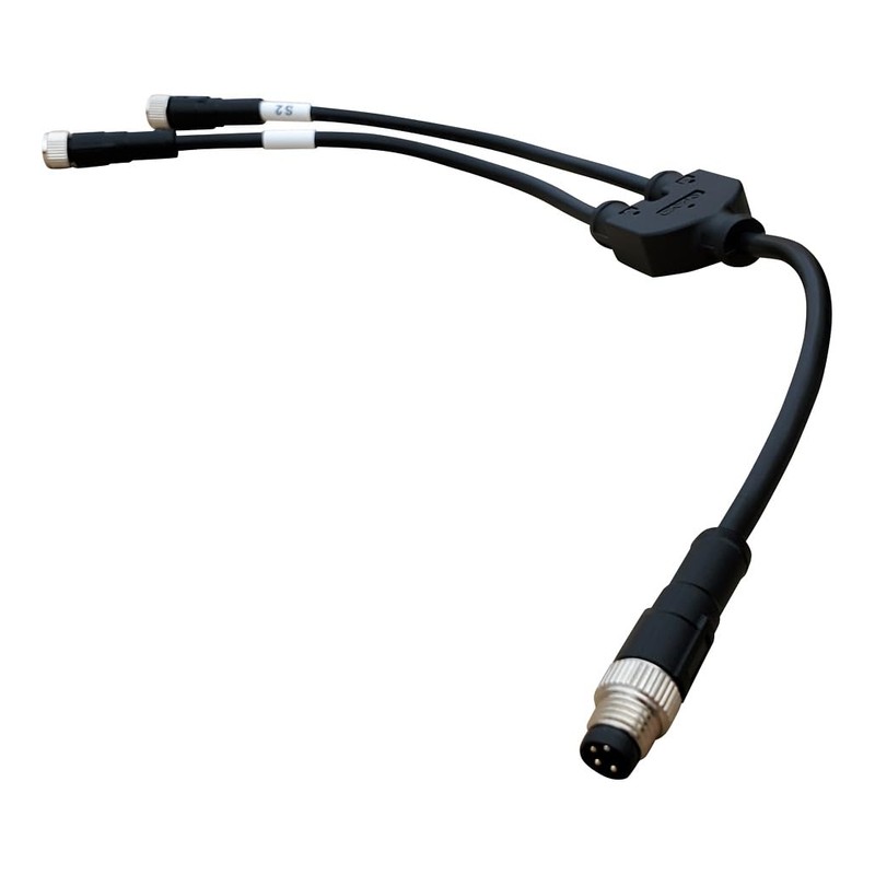 Ultimation Interroll MultiControl Compatible Y-Splitter Cable | M8 Connector with