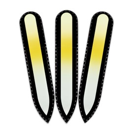 Mont Bleu Rainbow Crystal Nail File in Black Velvet Pouch - Small - Purse Size - Czech Tempered Glass - Lifetime Guaranty - Handmade in Czech Republic - Rescue Your Nails