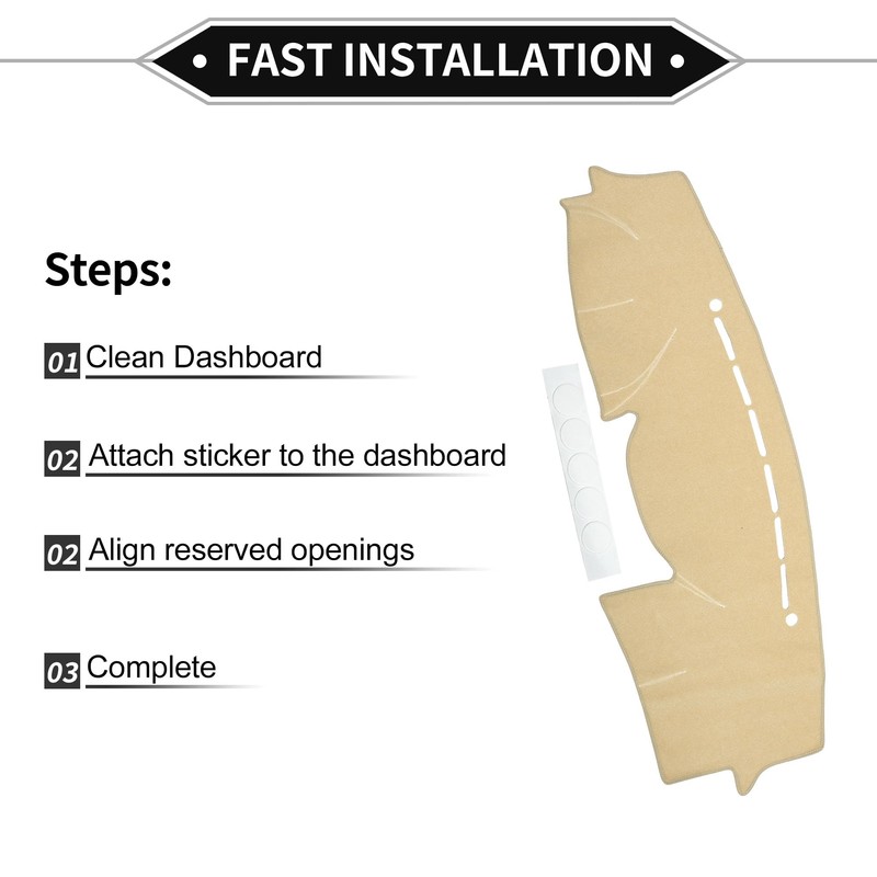 VekAuto Dash Cover Compatible for Hyundai Veracruz 2007-2012, Non-Slip Polyester