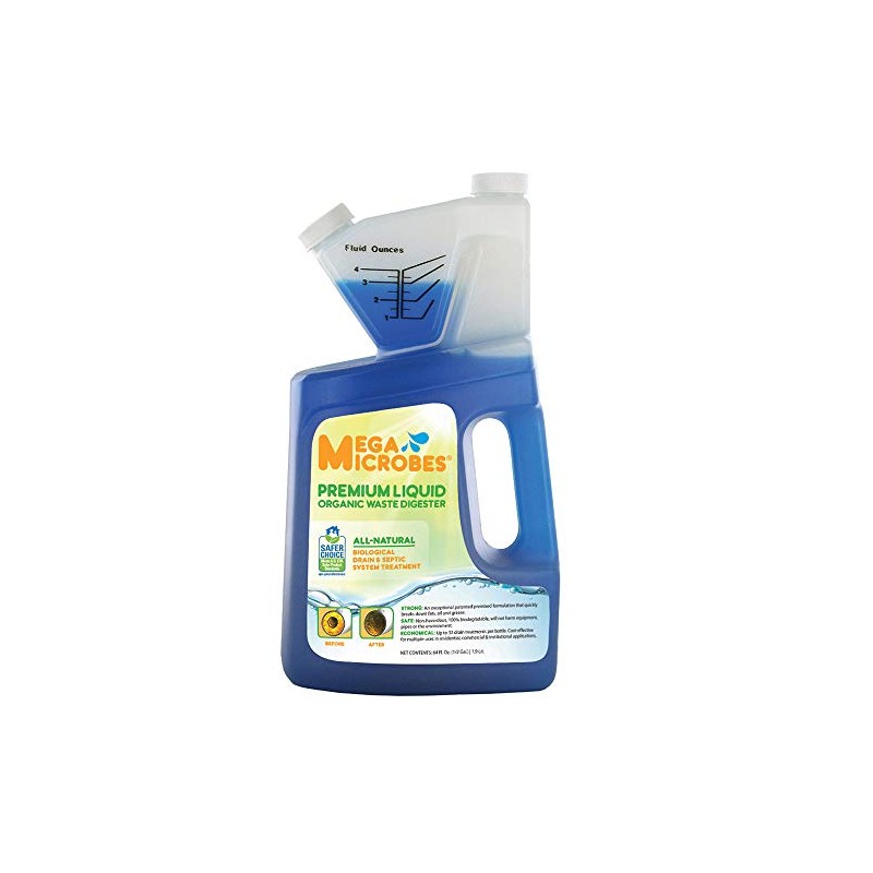 MegaMicrobes MML-5GL MML-64FL No-Mixing Liquid Drain, Septic, Trap and Pump