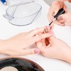 Zerodeko Cuenco para Manicura Acrílico Blanco Ajusta Mano para Remojar