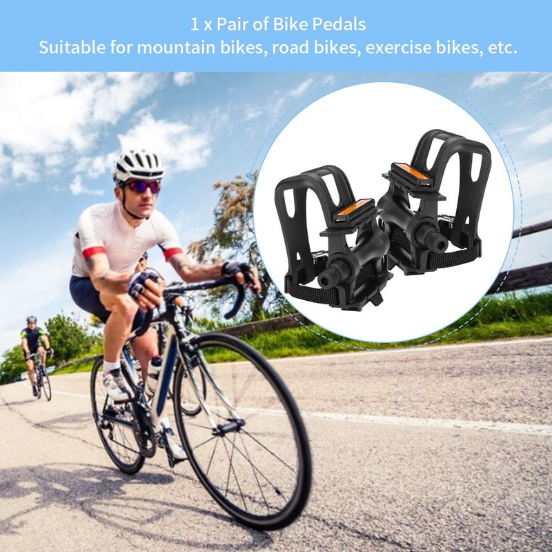 CHICIRIS Bike Pedal Toe Cage Kids, 1 Pair Nylon Cycling