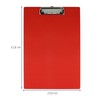 Westcott E-17101 RED Clipboard for A4 Plastic Red