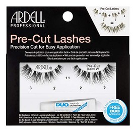 Ardell Pre-Cut Demi Wispies Lashes, Easy Application, Precision Cut Natural Look False Eyelashes, 1 Pack