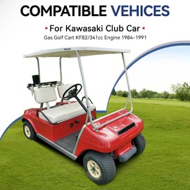 Connecting Rod & Splasher for Kawasaki Club Car Gas Golf Cart with 341cc Engine 1984-1991