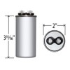 Motor Run Capacitor Round 70 uf MFD 370 Volt VAC