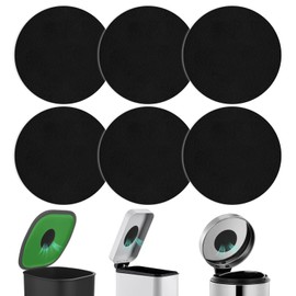 Charcoal Filters for Kitchen Compost Bin, 6 Pcs Compost Filters for Countertop Bin, 6.5 Inch Charcoal Filters for Compost Bucket, Activated Carbon Replacement Filters for Home Bucket Refill, Round