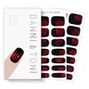 DANNI & TONI Semi Cured Gel Nail Strips Black Base