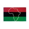 AZ FLAG - Afro American Map Flag - 150x90 Cm