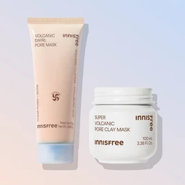 innisfree 이니스프리 모공 2종세트 화산송이 모공 듀얼 마스크 110g + 수퍼 화산송이 모공 마스크 100mL