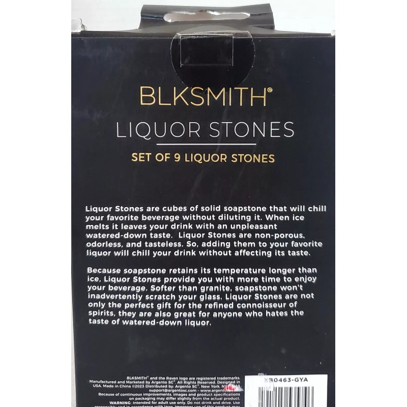 Blksmith Liquor Stones. Liquor Icecube With Carry Pouch. Set Of