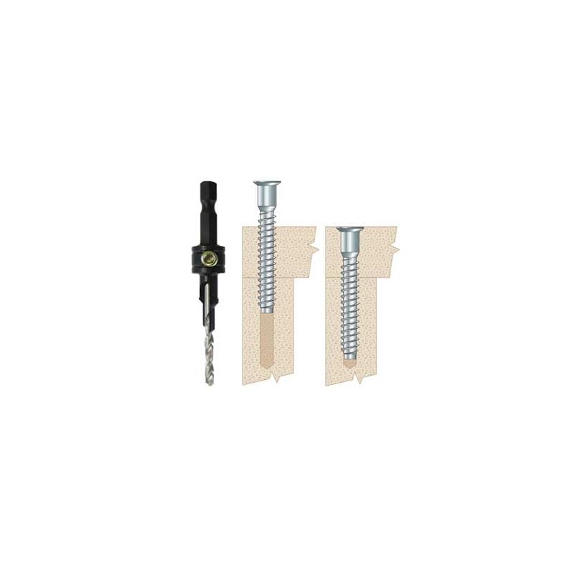 7 mm x 50 mm Highpoint Confirmat Screws, Pozi-Flat Head,