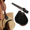 DIYKQA Magnetic Hat Clip for Travel Bag, Leather Hat Holder
