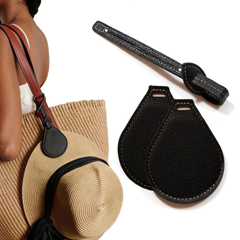 DIYKQA Magnetic Hat Clip for Travel Bag, Leather Hat Holder
