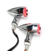 2pcs Chrome 15 LED Motorcycle Stop Brake Running Turn Signal