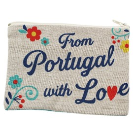 Limol From Portugal With Love Zipper Pouch Cosmetic Bags Travel Small Organizer