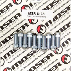 Moser Engineering 8138 1/2-20 x 1-1/2 Wheel Stud (.530 Knurl), 1 Pack