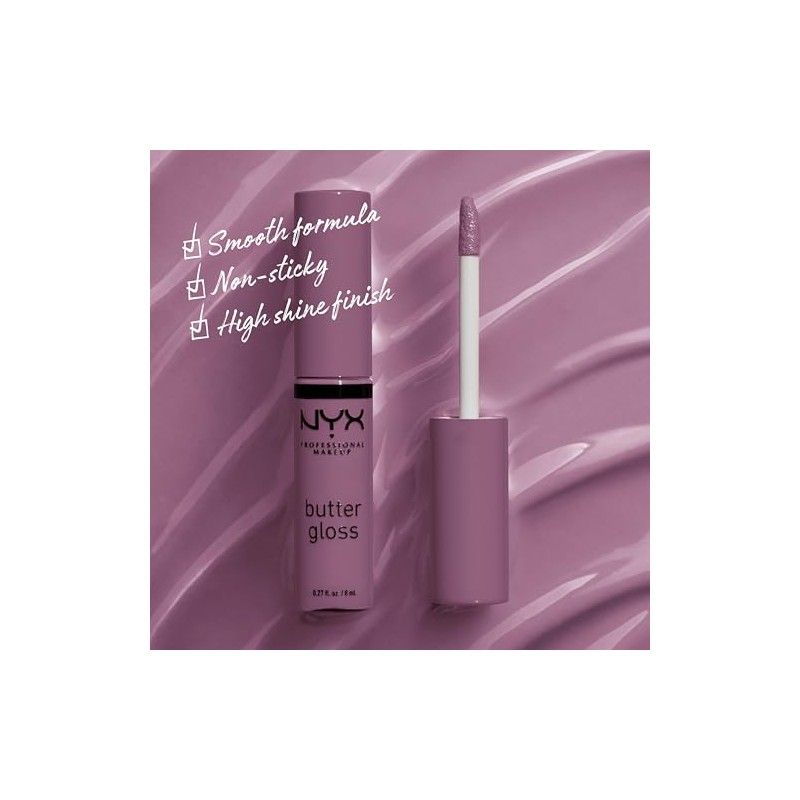 NYX PROFESSIONAL MAKEUP Butter Gloss, Non-Sticky Lip Gloss - Marshmallow