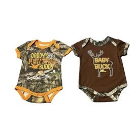 Mossy Oak Baby Boys Hunter Creeper, 2-Piece, Multicolor Size 6-9M