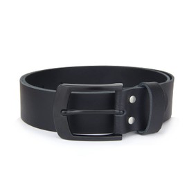 Frentree Leather Belt Made in Germany, 100% Genuine Leather, 4 cm Wide, Black Buckle, Belt for Men, Black, black