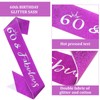 Semato Purple 60th Birthday Tiara and Sash Kit-60th Birthday Gifts