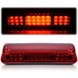 G-PLUS LED Third Brake Light High Mount Stop Light,Fit For Ford F150&Lobo 2004-08 /Fit Ford Explorer Sport Trac 2007-10,Rear High Mount Cargo Tail Roof Light Lamp,7L3Z13A613B ‎Red Lens Clear Housing